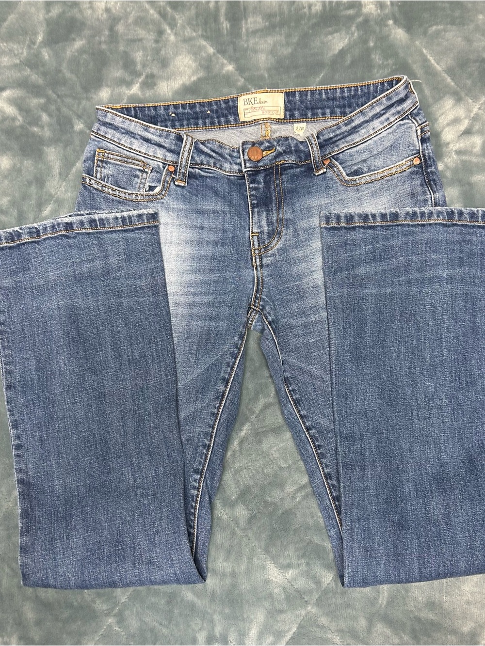 BKE Women's Boot Cut Jeans in Blue Wash 27R bootcut stretch
